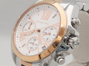  Shop Authentic Michael Kors Bradshaw Chronograph White Dial Two Tone Steel Strap Watch For Women - MK7258 - Luxxuri