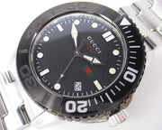  Shop Authentic Gucci G Timeless Black Dial Silver Steel Strap Watch For Men - YA126249 - Luxxuri