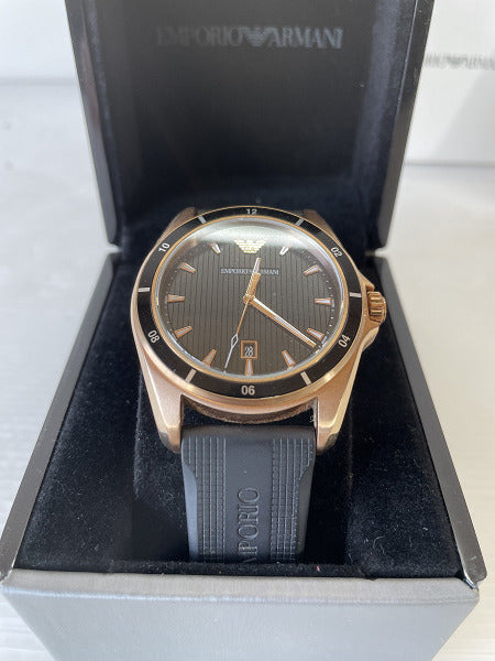  Shop Authentic Emporio Armani Sport Quartz Black Dial Black Rubber Strap Watch For Men - AR11101 - Luxxuri