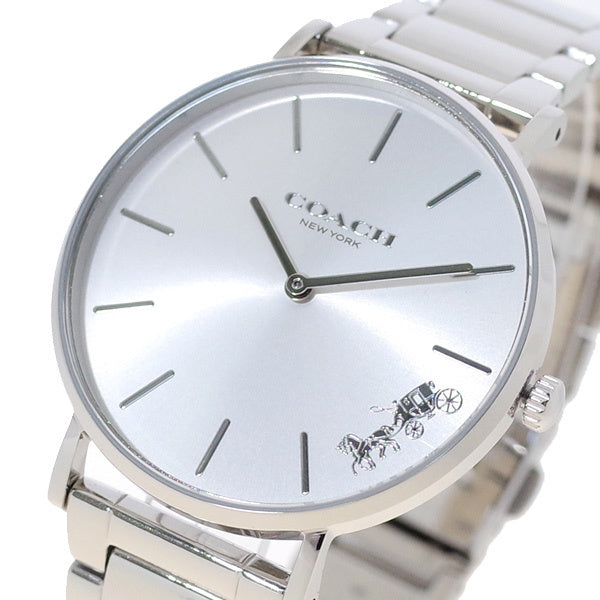 Coach Perry Silver Dial Silver Steel Strap Watch for Women - 14503344