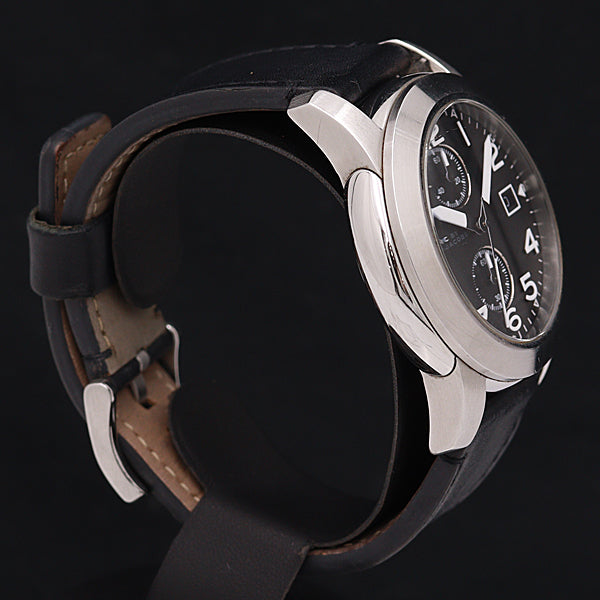  Shop Authentic Marc Jacobs Larry Chronograph Black Dial Black Leather Strap Watch for Men - MBM5033 - Luxxuri