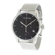  Shop Authentic Calvin Klein City Chronograph Black Dial Silver Mesh Bracelet Watch for Men - K2G27121 - Luxxuri