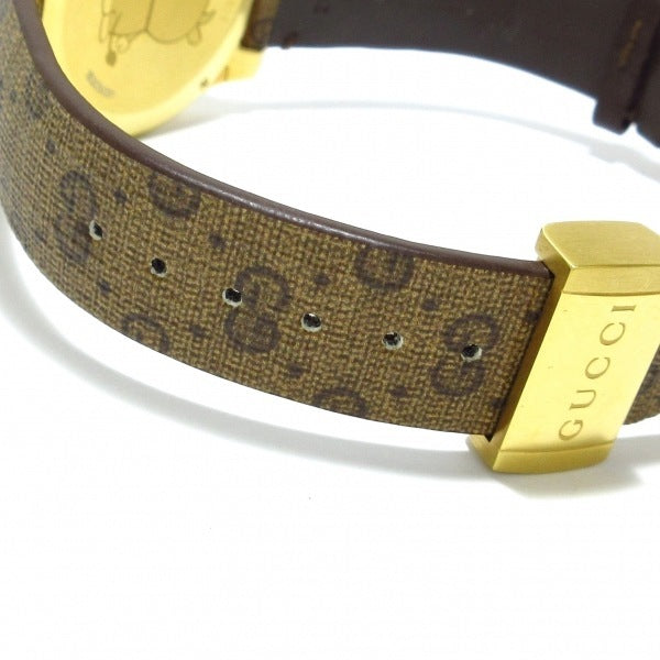  Shop Authentic Gucci Dive Doraemon Brown Dial Brown Leather Strap Watch For Men - YA136334 - Luxxuri