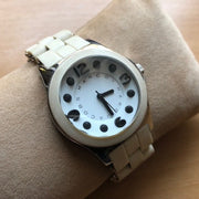  Shop Authentic Marc Jacobs Pelly White Dial White Silicone Strap Watch for Women - MBM2503 - Luxxuri