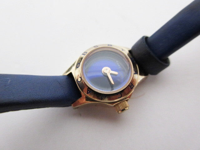 Shop Authentic Marc Jacobs Blade Blue Dial Blue Leather Strap Watch for Women - MBM8641 - Luxxuri