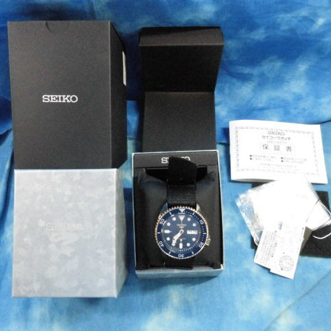  Shop Authentic Seiko 5 Sports Automatic Blue Dial Black NATO Strap Watch for Men - SBSA098 - Luxxuri