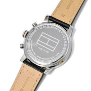  Shop Authentic Tommy Hilfiger Jake Chronograph Black Dial Black Leather Strap Watch for Men - 1791232 - Luxxuri