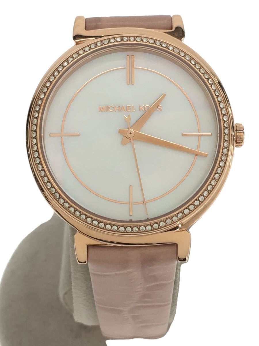  Shop Authentic Michael Kors Cinthia Mother of Pearl Dial Pink Leather Strap Watch for Women - MK2663 - Luxxuri