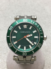  Shop Authentic Versace Greca Sport Quartz Green Dial Silver Steel Strap Watch For Men - VEZ300421 - Luxxuri