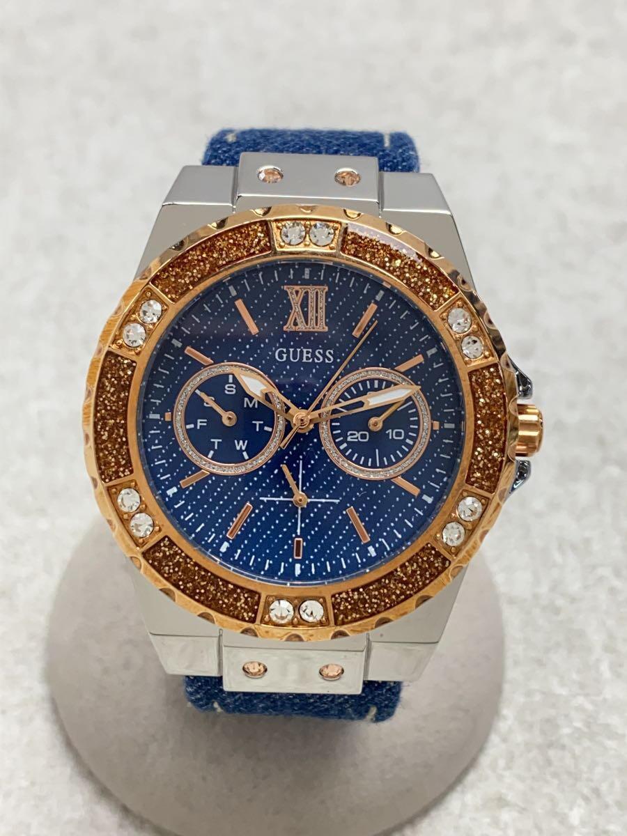  Shop Authentic Guess Limelight Quartz Analog Blue Dial Blue Denim Strap Watch For Women - W0775l10 - Luxxuri