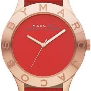  Shop Authentic Marc Jacobs Blade Red Dial Red Leather Strap Watch for Women - MBM1204 - Luxxuri