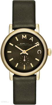  Shop Authentic Marc Jacobs Baker Olive Dial Olive Leather Strap Watch for Women - MBM1330 - Luxxuri