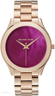  Shop Authentic Michael Kors Runway Pink Dial Rose Gold Steel Strap Watch for Women - MK3550 - Luxxuri