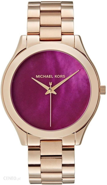  Shop Authentic Michael Kors Runway Pink Dial Rose Gold Steel Strap Watch for Women - MK3550 - Luxxuri