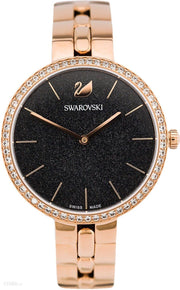  Shop Authentic Swarovski Cosmopolitan Black Dial Rose Gold Steel Strap Watch for Women - 5517797 - Luxxuri