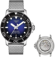  Shop Authentic Tissot Seastar 1000 Powermatic 80 Blue Dial SIlver Mesh Bracelet Watch For Men - T120.407.11.041.02 - Luxxuri