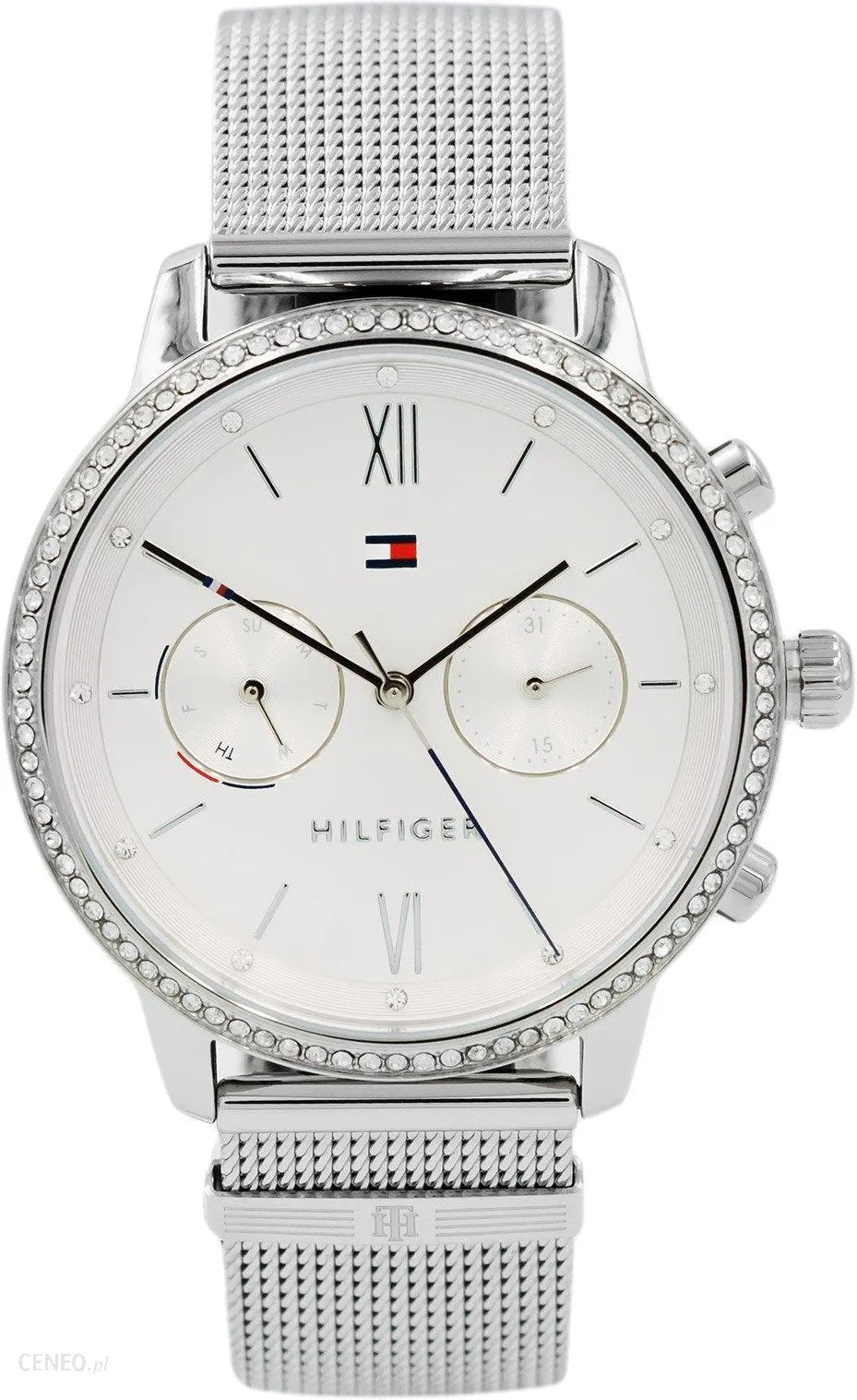  Shop Authentic Tommy Hilfiger Blake Diamonds Silver Dial Silver Mesh Bracelet Watch for Women - 1782301 - Luxxuri