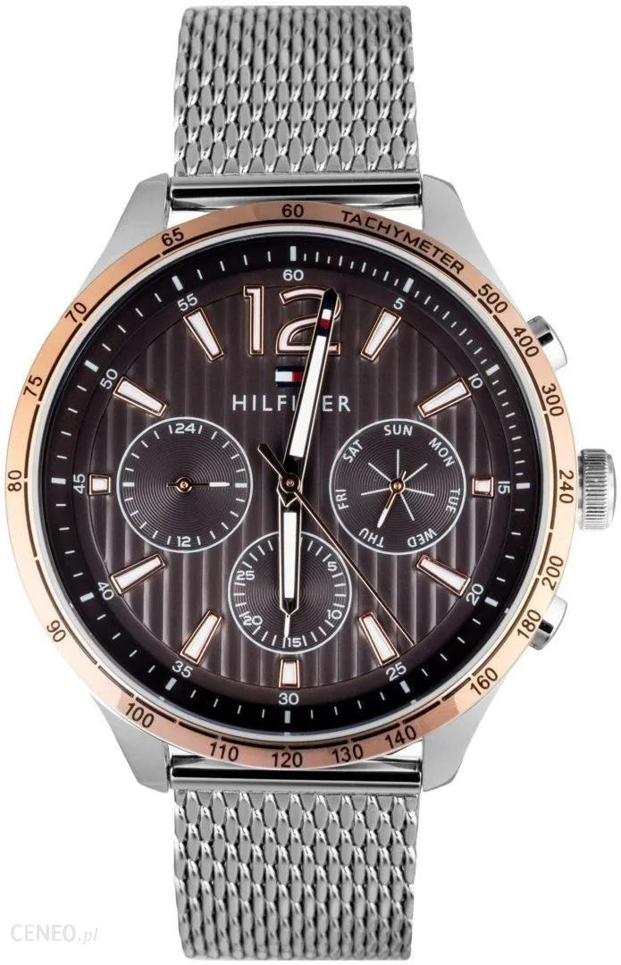  Shop Authentic Tommy Hilfiger Gavin Chronograph Quartz Grey Dial Silver Mesh Bracelet Watch for Men - 1791466 - Luxxuri