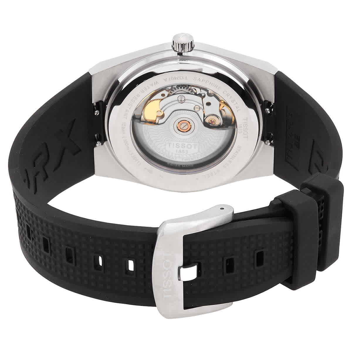  Shop Authentic Tissot PRX Powermatic 80 Black Dial Black Rubber Strap Watch for Men - T137.407.17.051.00 - Luxxuri