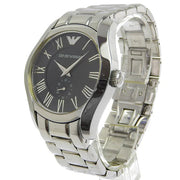  Shop Authentic Emporio Armani Valente Black Dial Silver Steel Strap Watch For Men - AR0680 - Luxxuri