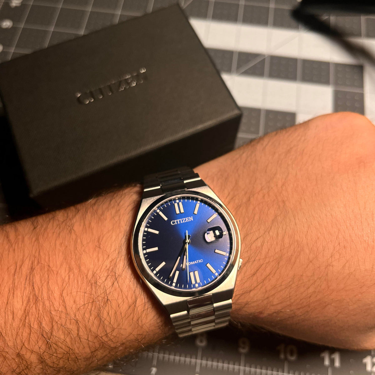  Shop Authentic Citizen Tsuyosa Automatic Blue Dial Silver Steel Strap Watch For Men - NJ0150-81L - Luxxuri