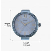  Shop Authentic Guess Soho Diamonds Blue Dial Blue Mesh Bracelet Watch For Women - W0638L3 - Luxxuri