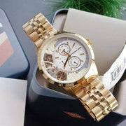  Shop Authentic Fossil Townsman Chronograph Skeleton Gold Dial Gold Steel Strap Watch for Men -  ME1137 - Luxxuri