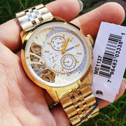  Shop Authentic Fossil Townsman Chronograph Skeleton Gold Dial Gold Steel Strap Watch for Men -  ME1137 - Luxxuri