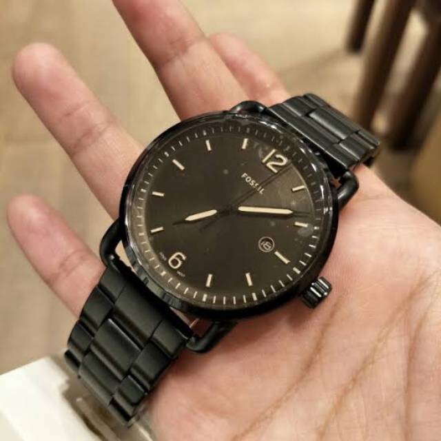 Shop Authentic Fossil The Commuter Brown Dial Black Steel Strap Watch for Men - FS5277 - Luxxuri