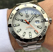  Shop Authentic Tag Heuer Aquaracer White Dial Watch for Men - WAY2013.BA0927 - Luxxuri