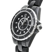  Shop Authentic Chanel J12 Diamonds Black Dial Black Steel Strap Watch for Women - J12 H2569 - Luxxuri