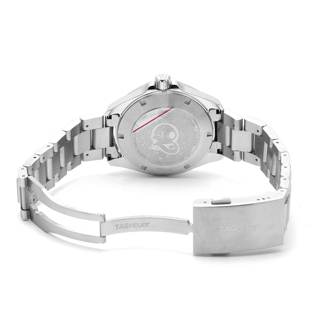  Shop Authentic Tag Heuer Aquaracer Automatic Caliber 5 Black Dial Silver Steel Strap Watch for Men - WBD2110.BA0928 - Luxxuri
