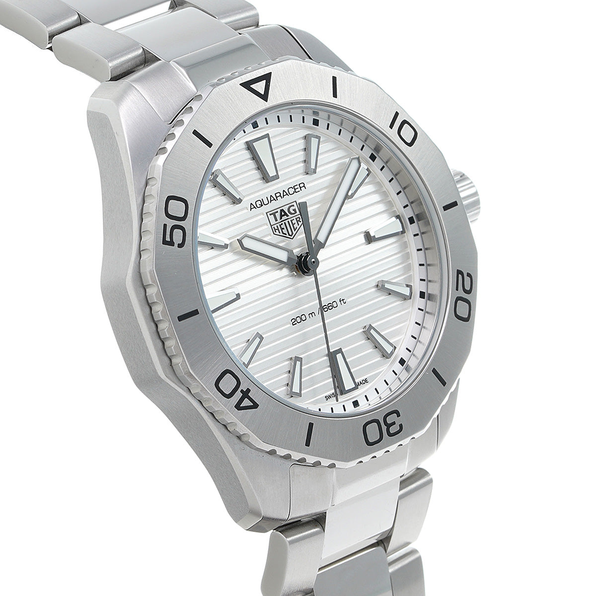  Shop Authentic Tag Heuer Aquaracer Professional 200 Quartz Silver Dial Silver Steel Strap Watch for Men - WBP1111.BA0627 - Luxxuri