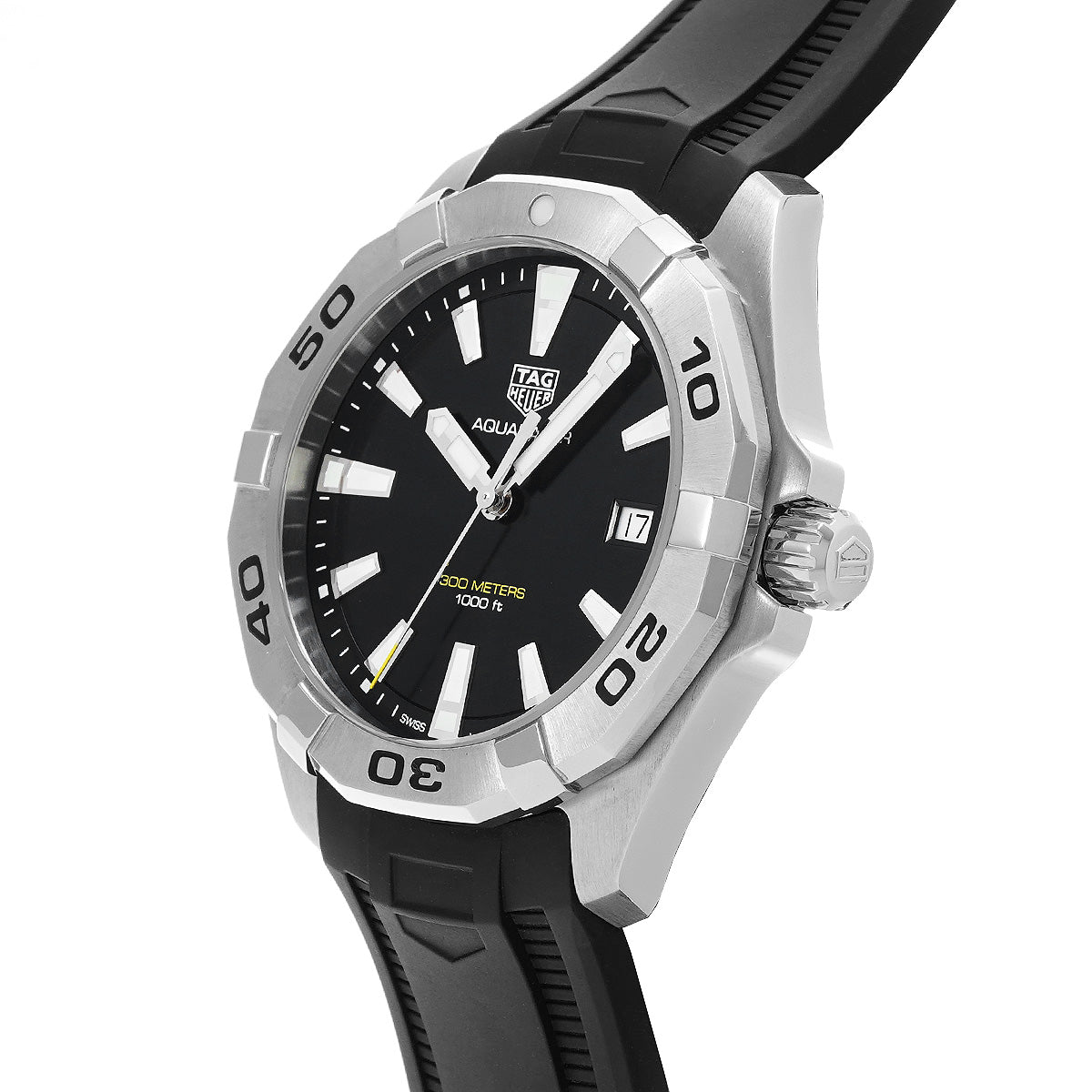  Shop Authentic Tag Heuer Aquaracer Quartz Black Dial Black Rubber Strap Watch for Men -  WBD1110.FT8021 - Luxxuri