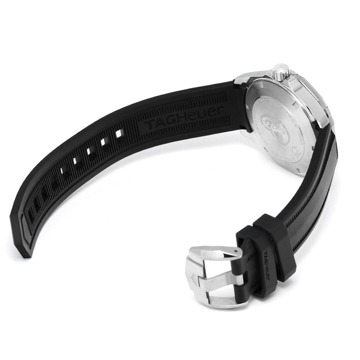  Shop Authentic Tag Heuer Aquaracer Quartz Black Dial Black Rubber Strap Watch for Men -  WBD1110.FT8021 - Luxxuri