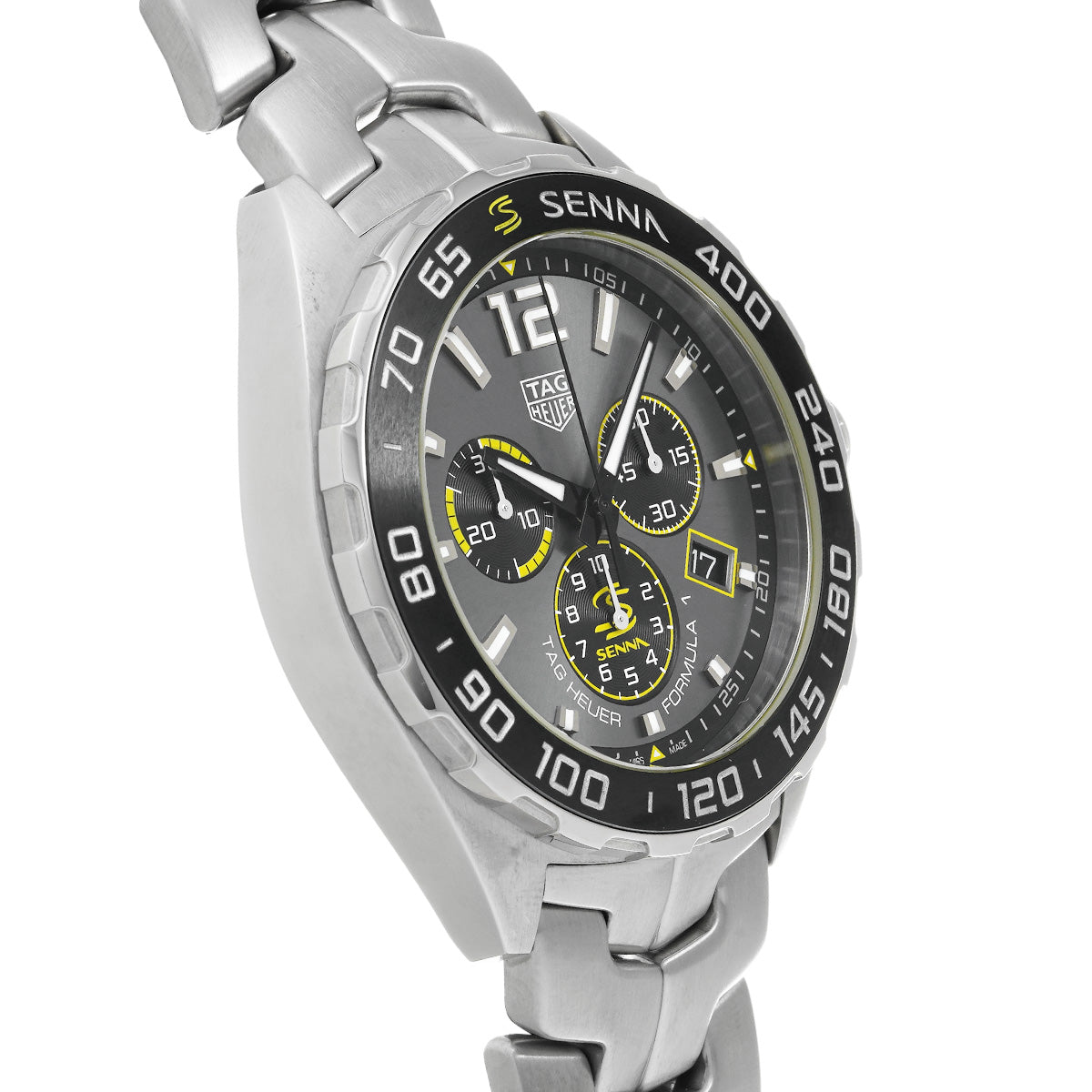  Shop Authentic Tag Heuer Formula 1 Ayrton Senna Special Edition Grey Dial Silver Steel Strap Watch for Men - CAZ101AF.BA0637 - Luxxuri