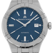  Shop Authentic Maurice Lacroix Aikon Automatic Blue Dial Silver Steel Strap Watch For Men - AI6008-SS002-430-1 - Luxxuri
