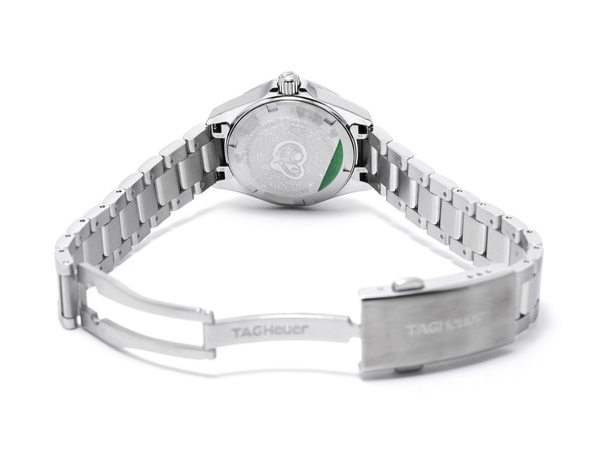  Shop Authentic Tag Heuer Aquaracer Blue Dial Silver Steel Strap Watch for Women - WBD1412.BA0741 - Luxxuri