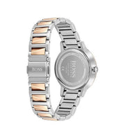  Shop Authentic Hugo Boss Signature Silver Dial Two Tone Steel Strap Watch for Women - 1502567 - Luxxuri