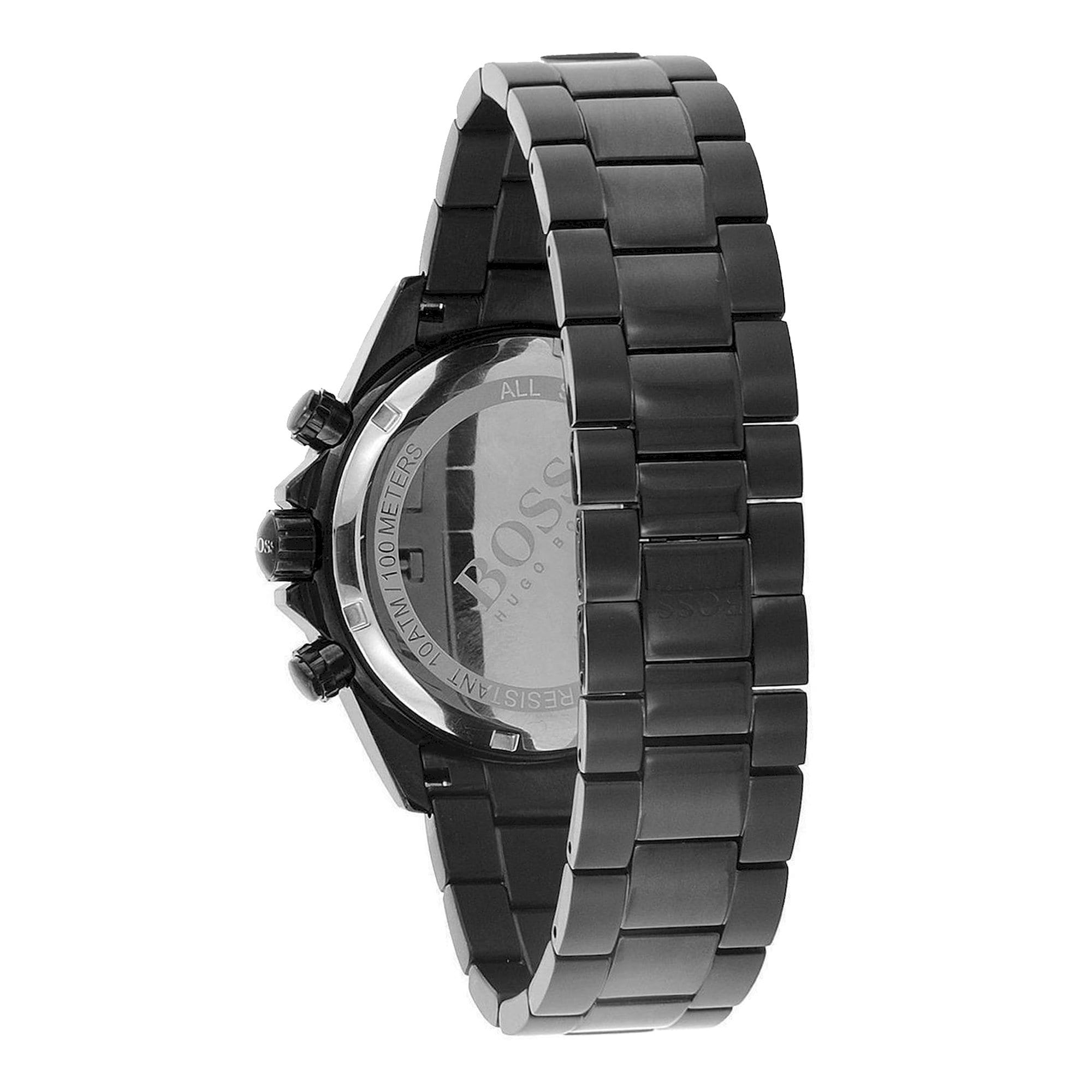  Shop Authentic Hugo Boss Ikon Chronograph Black Dial Black Steel Strap Watch for Men - 1512961 - Luxxuri