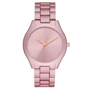  Shop Authentic Michael Kors Slim Runway Pink Dial Pink Steel Strap Watch For Women - MK4456 - Luxxuri