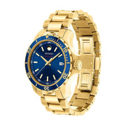  Shop Authentic Movado Series 800 Blue Dial Gold Steel Strap Watch For Men - 2600144 - Luxxuri