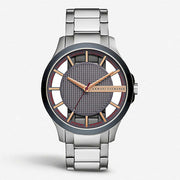  Shop Authentic Armani Exchange Hampton Chronograph Grey Dial Silver Steel Strap Watch For Men - AX2405 - Luxxuri