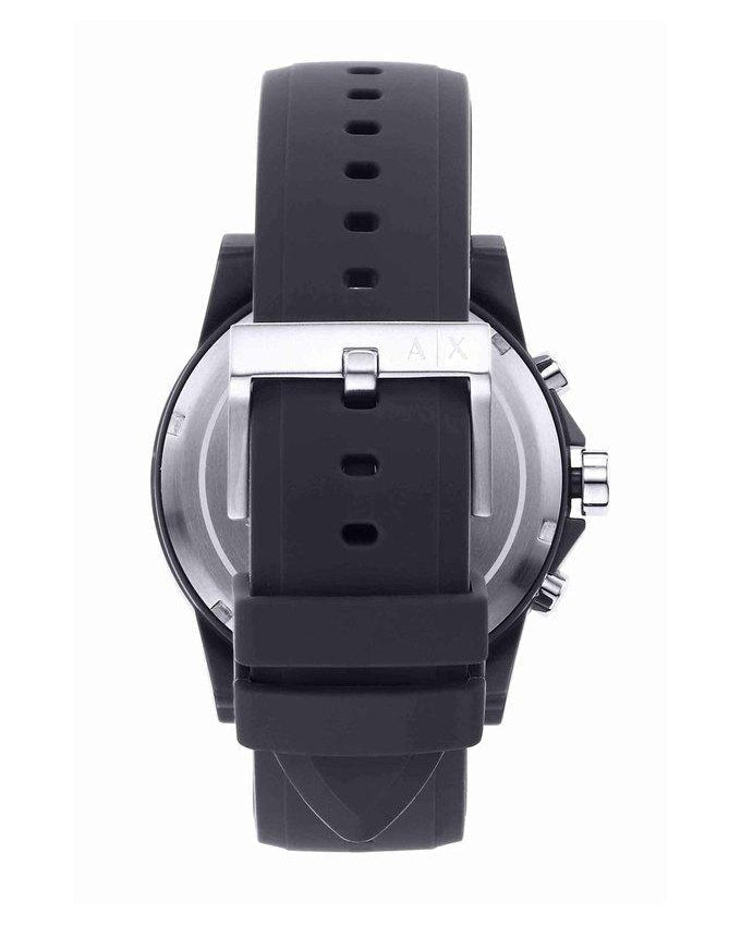  Shop Authentic Armani Exchange Outerbanks Chronograph Grey Dial Grey Silicone Strap Watch For Men - AX7123 - Luxxuri