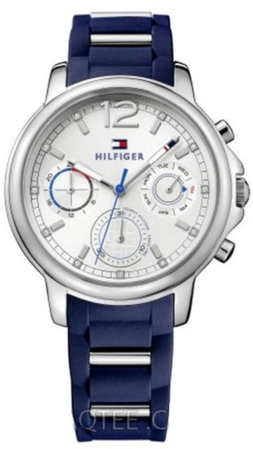  Shop Authentic Tommy Hilfiger Claudia White Dial Blue Steel Strap Watch for Women - 1781746 - Luxxuri