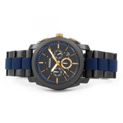  Shop Authentic Fossil Machine Chronograph Black Dial Two Tone Steel Strap Watch for Men - FS5164 - Luxxuri