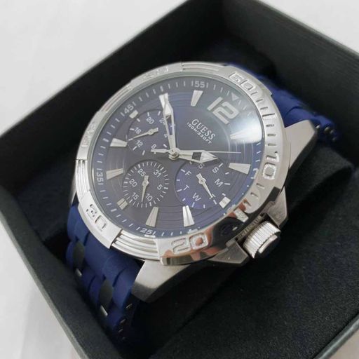  Shop Authentic Guess Oasis Multifunction Blue Dial Two Tone Steel Strap Watch for Men- W0366G2 - Luxxuri