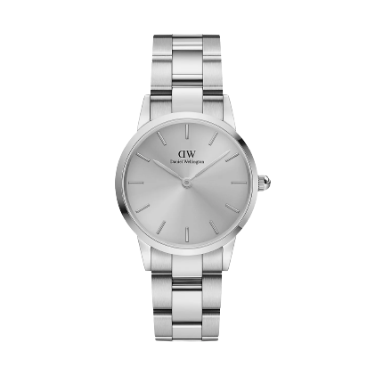  Shop Authentic Daniel Wellington Iconic Link Unitone Silver Dial Silver Steel Strap Watch For Women - DW00100402 - Luxxuri