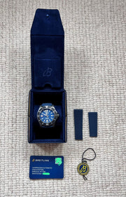  Shop Authentic Breitling Superocean Automatic 46mm Blue Dial Blue Rubber Strap Watch for Men - M17368D71C1S1 - Luxxuri