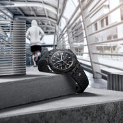  Shop Authentic Maurice Lacroix Aikon Chronograph Limited Edition Black Dial Black Leather Strap Watch for Men - AI1018-PVB01-337-1 - Luxxuri